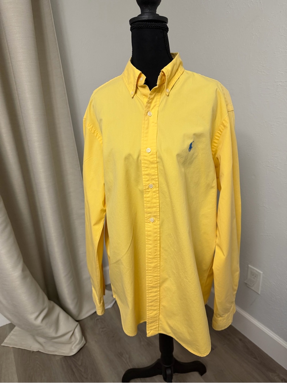 Ralph Lauren Yellow Button-Down Men's Shirt